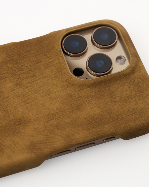 Чехол LEATHER Case для iPhone 15 Pro desert titanium