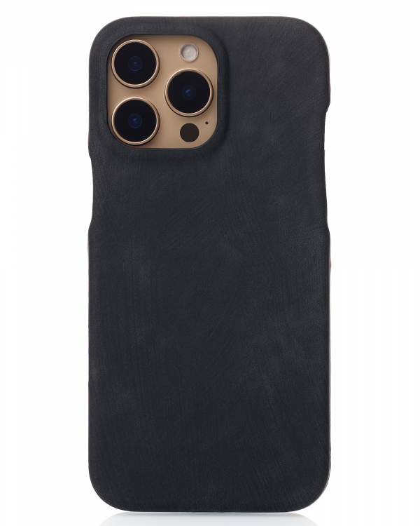 Чехол LEATHER Case для iPhone 16 Pro black