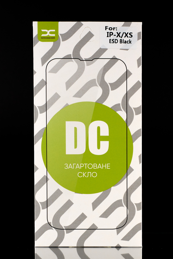 юЗащитное стекло DC для iPhone X / iPhone XS / iPhone 11 Pro черный