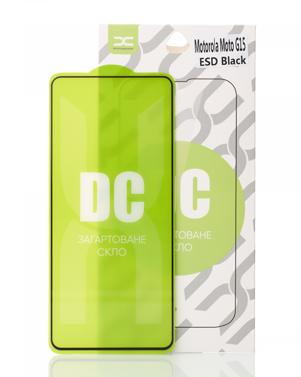 Защитное стекло DC для Motorola Moto G15 черный