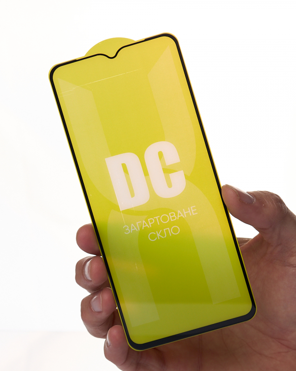 юЗащитное стекло DC для Samsung A02 / A02s / A03 / A03s / A04 / A04S / A04E / A12 / A23 / M12 / M13 / M23 / M33 черный