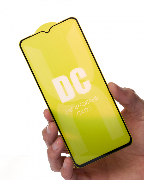Защитное стекло DC для Samsung A12 черный