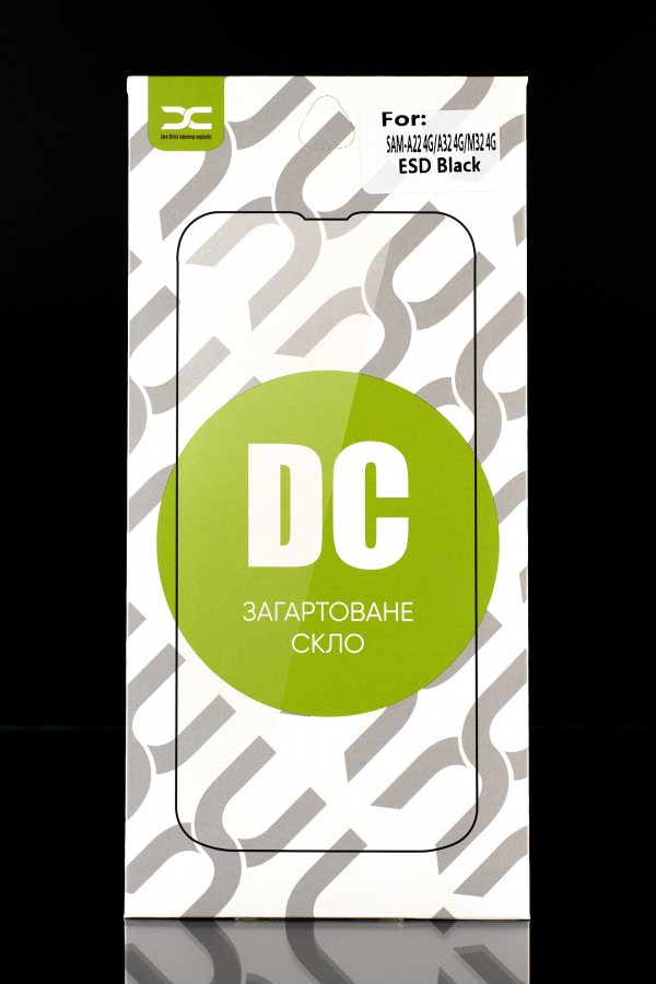 юЗащитное стекло DC для Samsung A22 4G / A31 / A32 4G / A33 / M32 4G черный