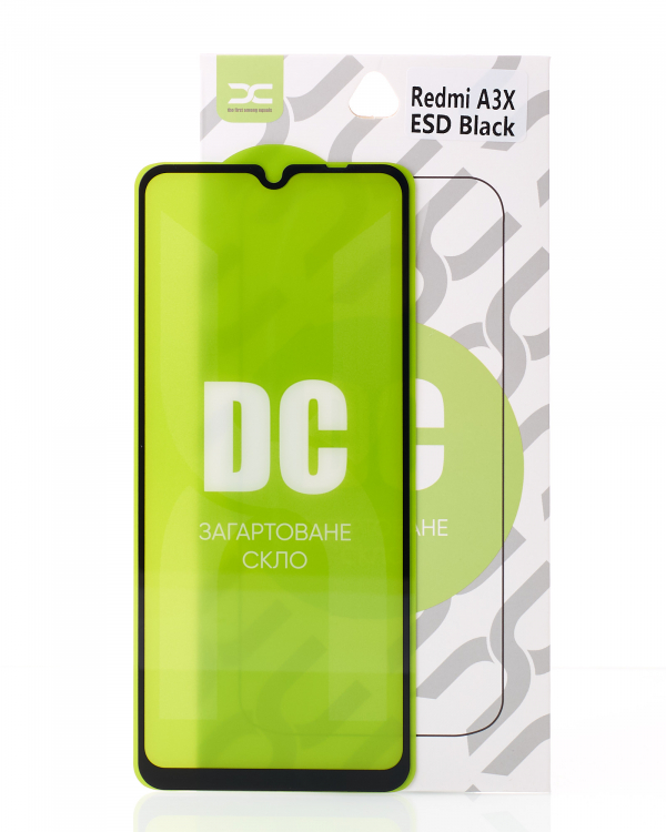 юЗащитное стекло DC для Xiaomi Redmi 10C / 12C / A3 / A3X / Poco C40 черный