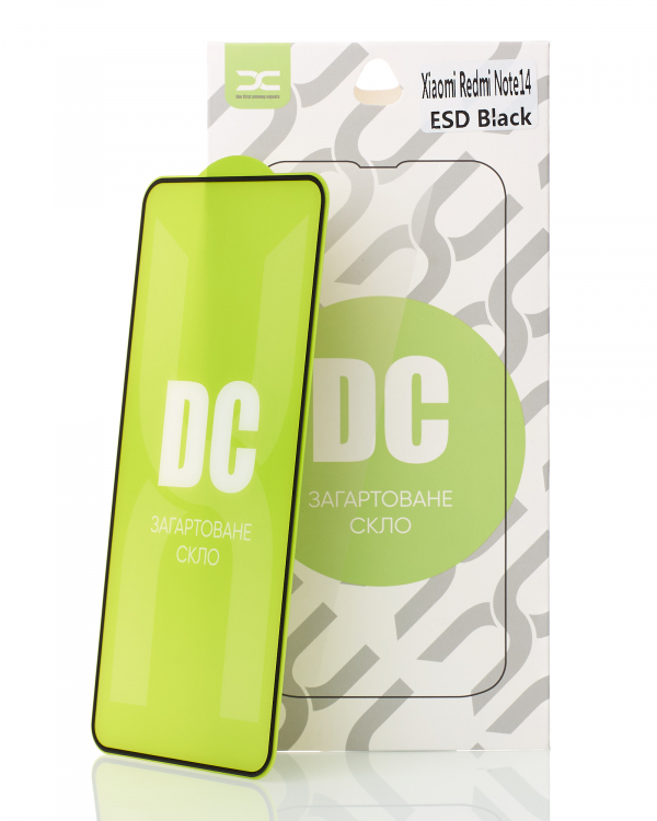 Защитное стекло DC для Xiaomi Redmi Note 14 черный