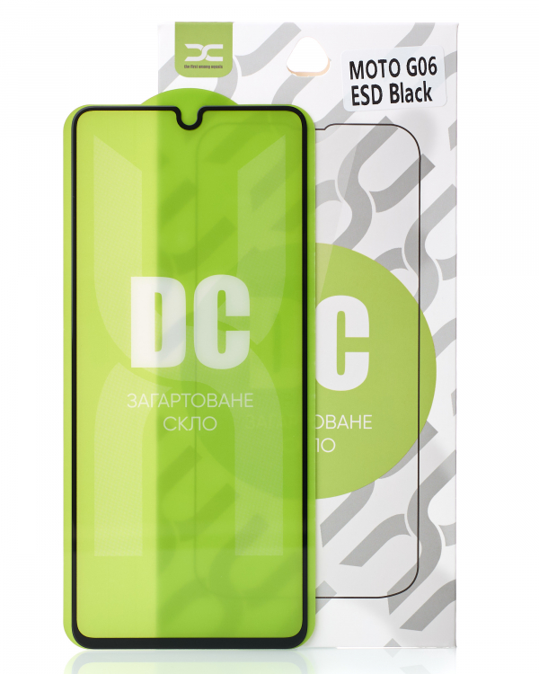 Защитное стекло DC для Motorola Moto G06 черный