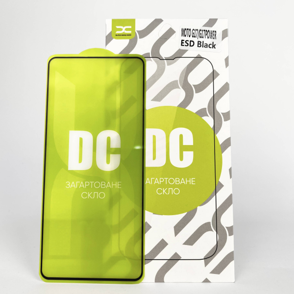 Защитное стекло DC для Motorola Moto G17/G17 Power черный