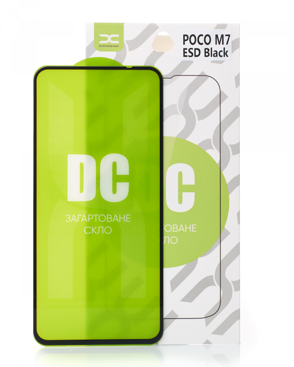 Защитное стекло DC для Xiaomi Poco M7 черный