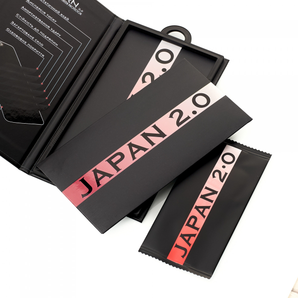 Защитное стекло Japan 2.0 для iPhone X / iPhone XS / iPhone 11 Pro (комплект) черный