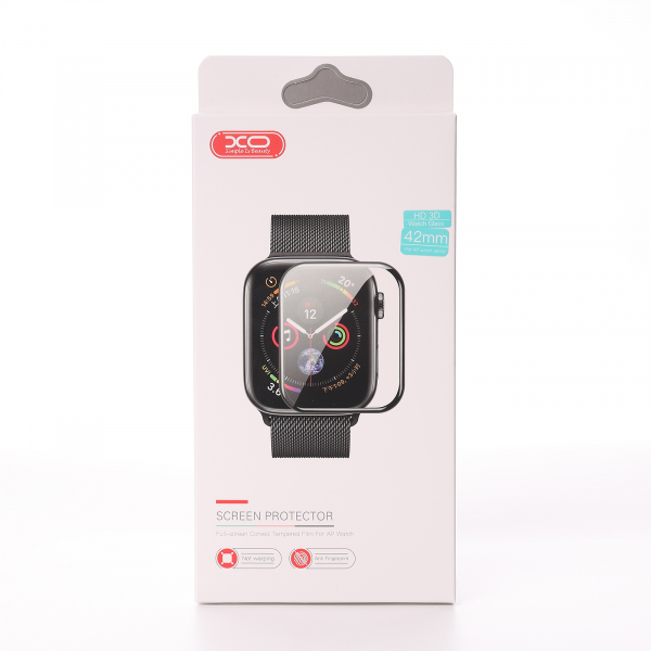 Защитное стекло XO HD 42 mm (FD1) для Apple Watch 2/3 series черный