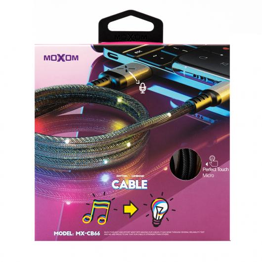 USB cable MOXOM Lightning (MX-CB66) черный