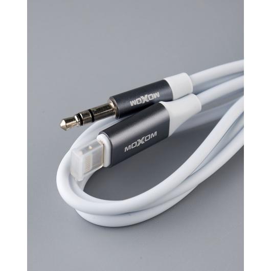 AUX- кабель MOXOM (MX-AX21) Lightning to 3.5mm белый