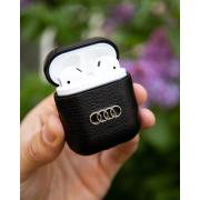 Чехол для Airpods 1/2 LEATHER BRANDS Audi