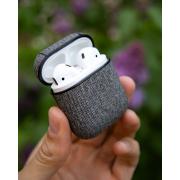 Чехол для Airpods 1/2 TEXTILE серый