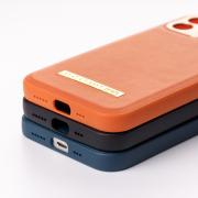 Чехол из искусственной кожи HDD STAY CLASSY (HBC-012) для iPhone 12 Pro оранжевый