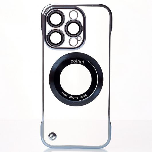 Пластиковый чехол MagSafe SLIM CASE для iPhone 15 Pro Max синий
