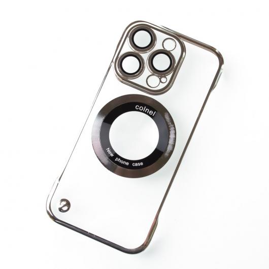 Пластиковый чехол MagSafe SLIM CASE для iPhone 14 Pro серебряный