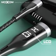 USB cable MOXOM micro USB (MX-CB39) LED Button черный