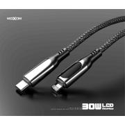 USB cable MOXOM Type-C to Lightning (MX-CB91) черный